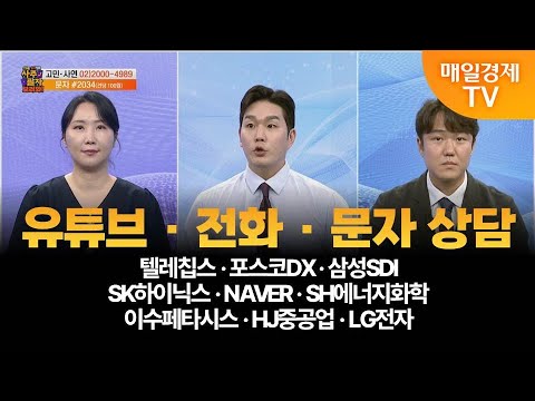 [사주팔자 보러와 2부] 텔레칩스·포스코DX·삼성SDI·SK하이닉스·NAVER·SH에너지화학·이수페타시스·HJ중공업·LG전자/곽유정 JW인베스트 대표/권영우 오리드홀딩스 대표