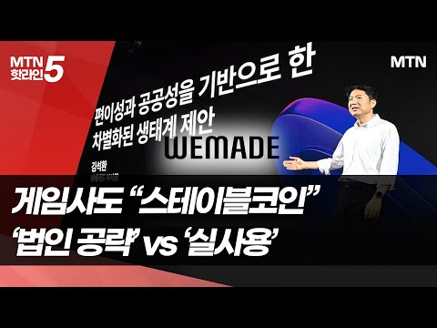 게임사도 '스테이블코인' 뛰어든다…블록체인이 무기  / 머니투데이방송 (뉴스)