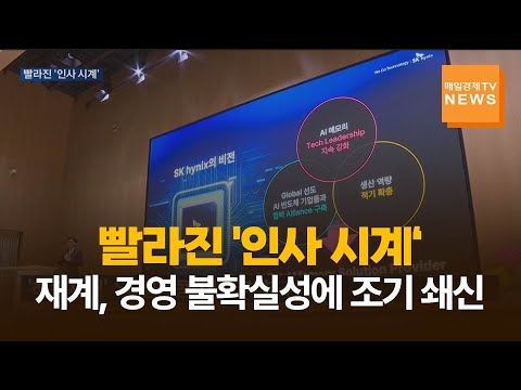 빨라진 '인사 시계'…재계, 경영 불확실성에 조기 쇄신