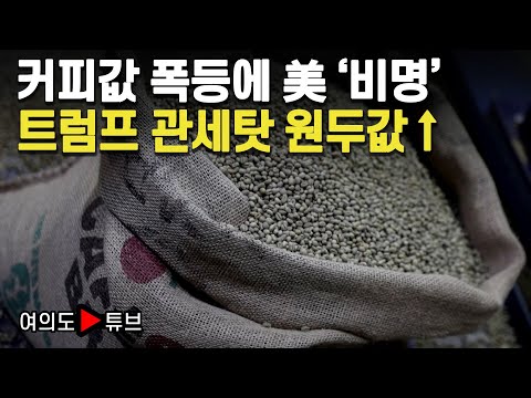 [여의도튜브] 커피값 폭등에 美 ‘비명’ 트럼프 관세탓 원두값↑ / 머니투데이방송