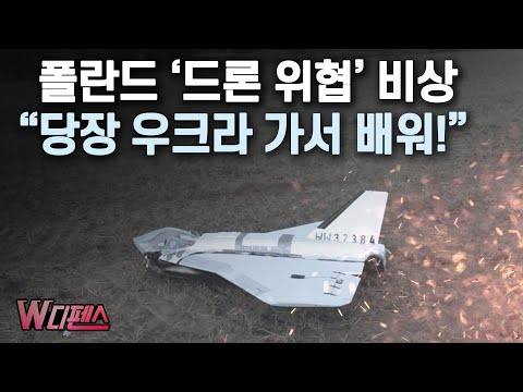 [W디펜스] 폴란드 '드론 위협' 비상 "당장 우크라 가서 배워!" / 머니투데이방송