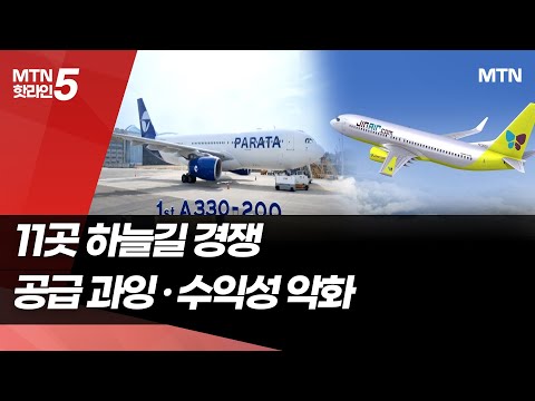 11곳 하늘길 경쟁…덩치 커졌는데 수익성 악화 [LCC 지각변동①] / 머니투데이방송 (뉴스)
