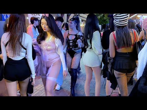 [4K 홍대의 할로윈은 핫하네요 ] 핫한 홍대 거리의 할로윈을 느껴보세요  # 홍대 # 서울 # 한국 # 할로윈