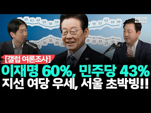 [갤럽 여론조사] 이재명 대통령 지지율 60% 회복, 민주당 43%-지선 여당 승리 42%, 야당 승리 35%. 서울은 초박빙...낙관하다 낭패!!