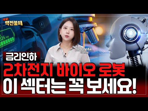 금리인하 수혜 2차전지, 제약 바이오, 로봇 딱 한 종목만 매수한다면?