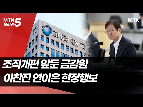 조직개편 앞둔 금감원…이찬진 원장 연이은 현장행보 / 머니투데이방송 (뉴스)