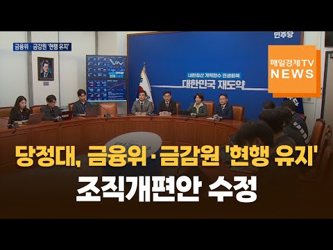 [전화연결] 당정대, 금융위·금감원 '현행 유지'…조직개편안 수정