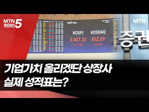 '기업가치제고 성적' 공개한 12개 상장사…결과는? / 머니투데이방송 (뉴스)