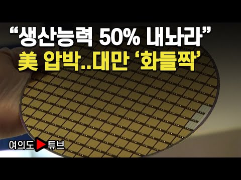 [여의도튜브] "생산능력 50% 내놔라" 美 압박..대만 '화들짝' / 머니투데이방송