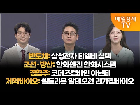 [투자의 눈] 삼성전자 티엘비 심텍 / 한화엔진 한화시스템 / 코데즈컴바인 아난티 / 셀트리온 알테오젠 리가켐바이오  / 김태성 본부장, 이주호 본부장 / 매일경제TV