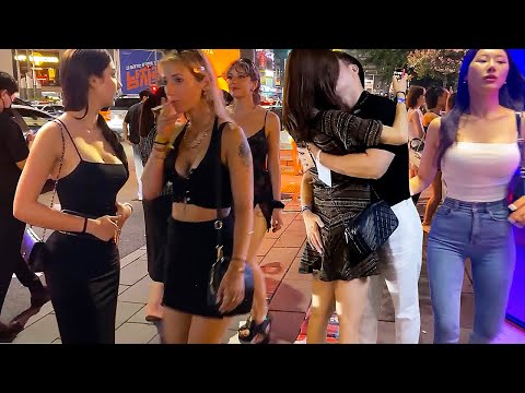 [4K 이태원 프리덤 ] 불토에 이태원 클럽 거리를 같이 걸어보시죠  # 이태원 # 서울 # 한국