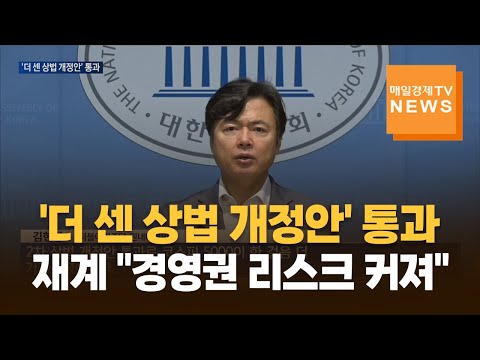 '더 센 상법 개정안' 통과…재계 "경영권 리스크 커져"