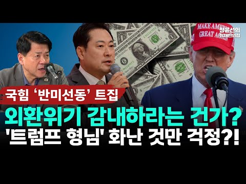 "반미선동한다"는 국힘의 트집-김준형 "트럼프 형님 화난 것만 걱정하나"-장윤선 "외환위기 감내하라는 건가?"
