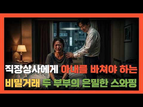 직장상사에게 아내를 바쳐야 하는 남자. 굴욕적인 비밀거래.  두 부부의 은밀한 스와핑