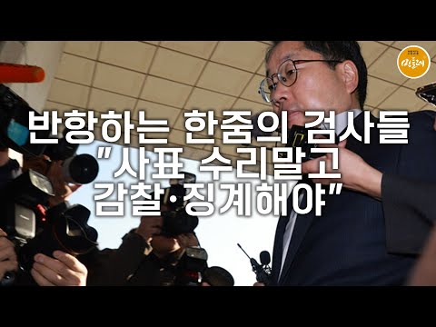 [251119_김성진 기자] 반항하는 한줌의 검사들…"사표 수리말고 감찰·징계해야"