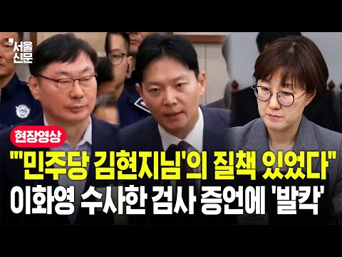 "'민주당 김현지님' 전화에 갑자기.."...이화영 전 부지사 수사한 박상용 검사 충격 증언