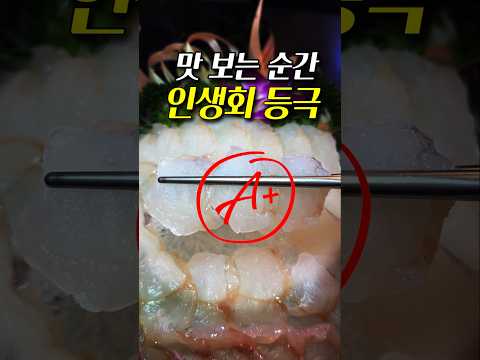 이 맛을 여태 몰랐습니다.. [All A+ 횟집]