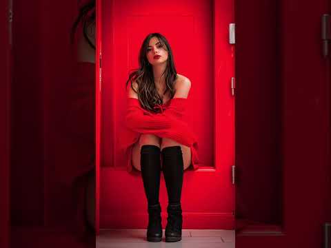 Pretty Woman in a Red Room | Progressive Trance Music #music #dance #trance #electronic #shorts