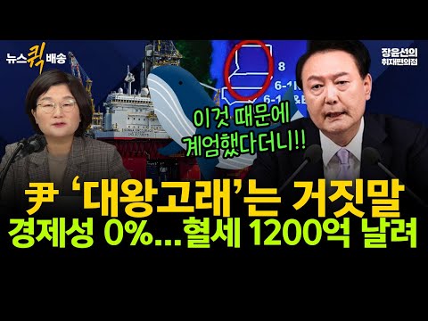 윤석열 ‘계엄 명분’ 대왕고래 프로젝트는 거짓말-경제성 0%…혈세 1200억원 날렸다 #뉴스퀵배송 #전체영상