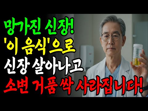 소변에 거품이 생긴다면? ‘이 음식’만 바꾸면 신장이 살아납니다! 신장을 망치는 음식 3가지! ‘이것’ 먹으면 투석 피할 수 있습니다