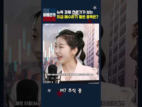 [매아리] 뉴욕 경제 전문가가 보는 지금 매수하기 좋은 종목은?