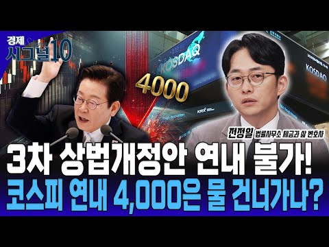 3차 개정안, 주주들이 웃는다? 코리아 디스카운트 끝? 기업은 비상! [전정일 법률사무소 세금과 삶 변호사]