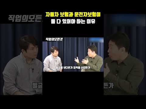 자동차 보험과 운전자 보험이 둘 다 있어야 하는 이유