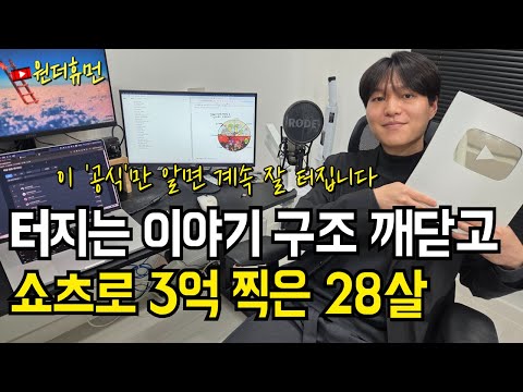 쇼츠 성공 공식 깨달은 28살 남자가 1년 반 만에 3억을 벌게 된 방법