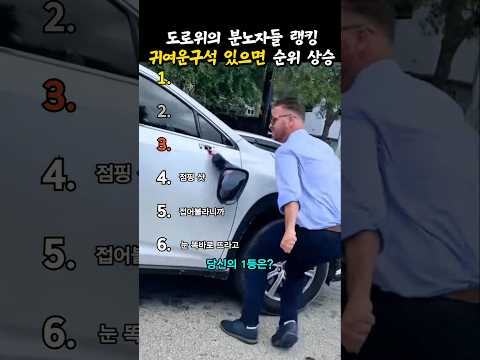 도로위의 분노자들 랭킹 #웃긴 #레전드 #웃긴영상