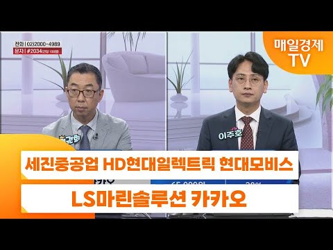 [친절한 종목상담 4989] 세진중공업 HD현대일렉트릭 현대모비스 LS마린솔루션 카카오