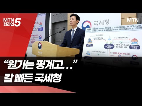 원가 부풀리고 가맹점에 갑질…국세청, 55곳 세무조사 / 머니투데이방송 (뉴스)