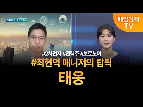 [투자 텔미] 텔미! 2차전지 · 전력주 · 보로노이 · 최현덕 매니저 탑픽 - 태웅 / 최현덕 / MBN골드 매니저