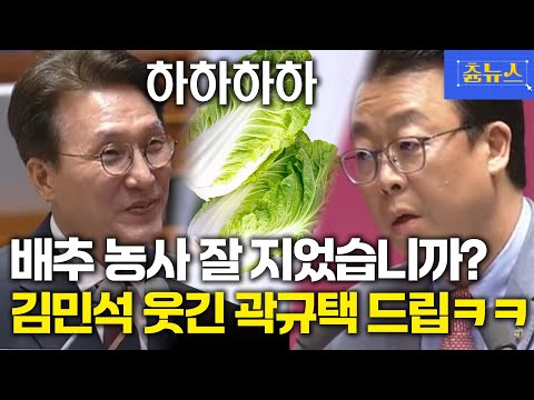 총리님 금년에 배추 농사 잘 지었습니까? 김민석 웃긴 곽규택 ㅋㅋㅋㅋ #김민석 #곽규택