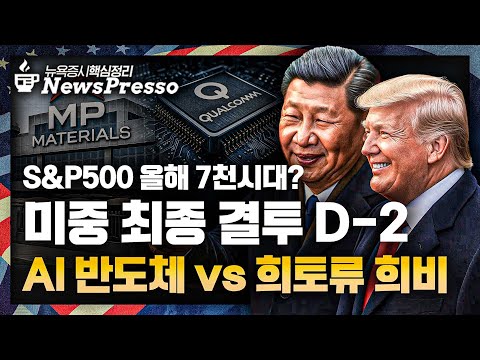퀄컴, AI칩 경쟁 참전…11% 폭등 / 미중합의 낙관에 美 사상 최고 / 구글, 원전 재가동·AMD·에너지 협력 '전력확보 전쟁' / 금 $4천 하회 [뉴스프레소]