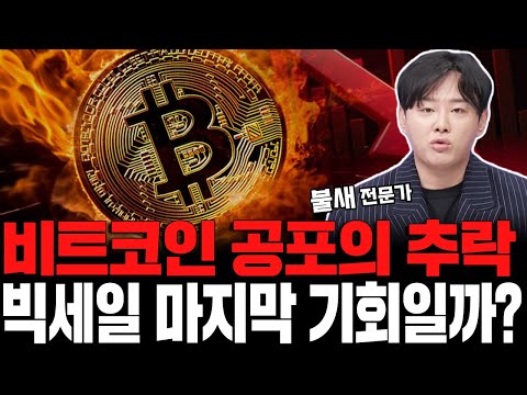 비트코인 공포의 추락! 두 번 다시 없을 빅세일 마지막 기회일까?