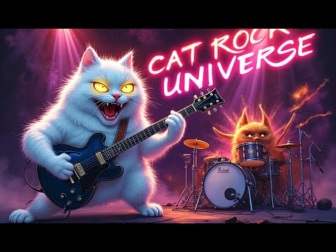 Meme Rock Explosion | Cats Playing Hard Rock Like Legends