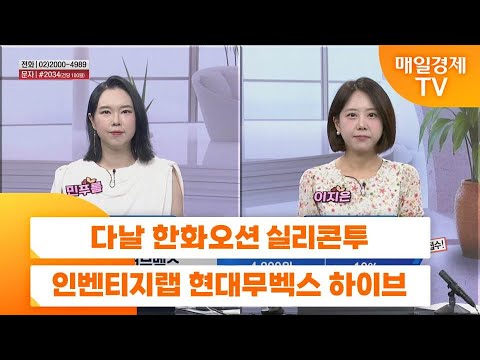 [친절한 종목상담 4989] 다날 한화오션 실리콘투 인벤티지랩 현대무벡스 하이브