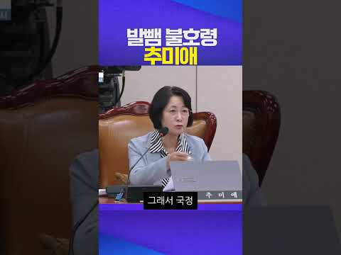 발뺌 불호령 #추미애 #국정감사