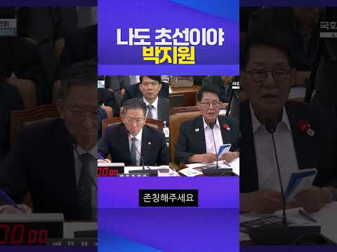 조용히해! 초선 #박지원 #국정감사