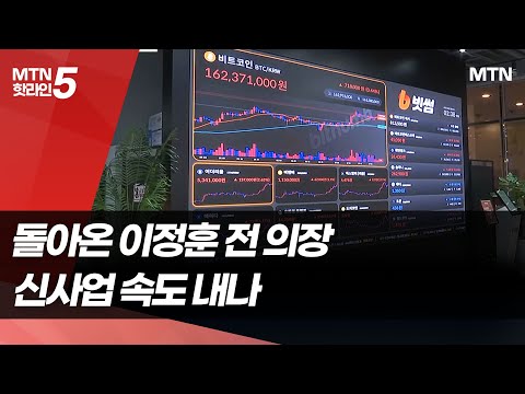 '빗썸에이' 대표로 돌아온 이정훈 전 의장…신사업 속도 내나 / 머니투데이방송 (뉴스)