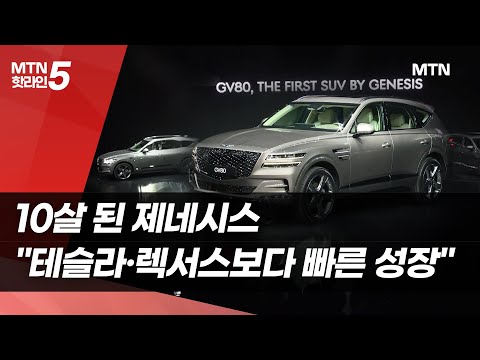 10살 된 제네시스 "테슬라·렉서스보다 빠른 성장" / 머니투데이방송 (뉴스)